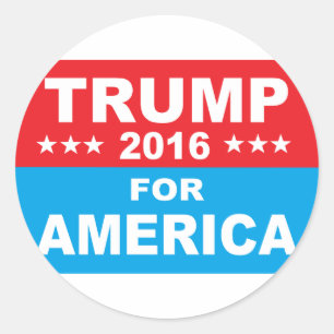 Sticker Rond Donald Trump pour l'Amérique