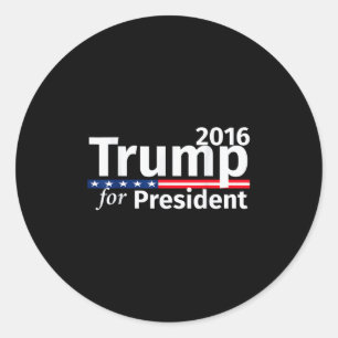 Sticker Rond Donald Trump pour le président républicain 2016