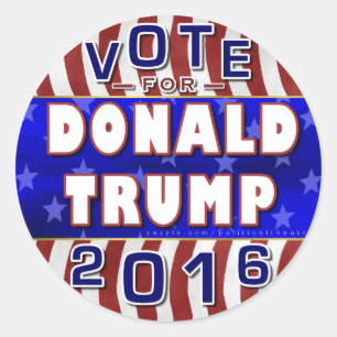 Sticker Rond Donald Trump Président des élections républicai