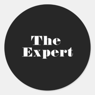 Sticker Rond Donald Trump Président L'expert drôle