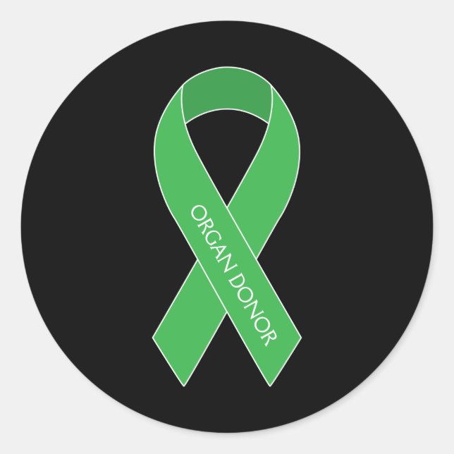 Sticker Rond Donateur d'organe (Devant)