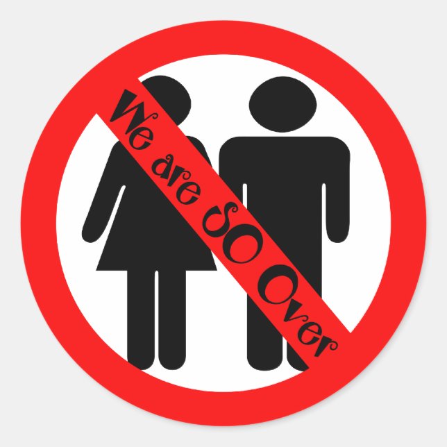 Sticker Rond Donc, à la fin de la rupture (Devant)