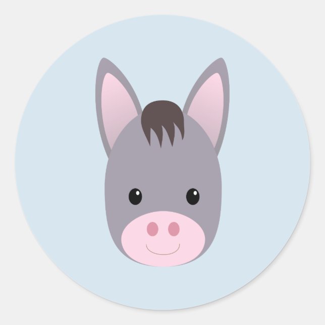 Sticker Rond Donkey (Devant)
