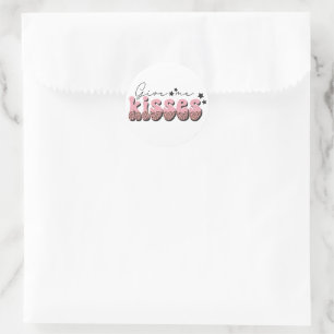 Sticker Rond Donne-moi des baisers