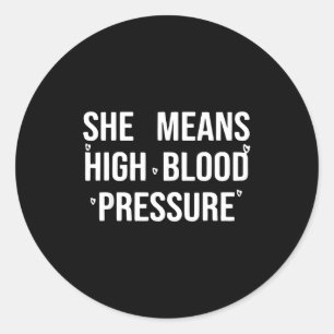 Sticker Rond Donner des papillons signifie une hypertension art