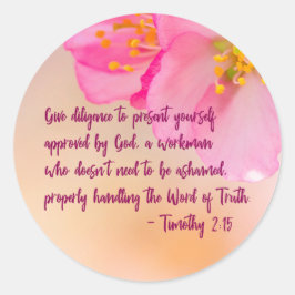 Sticker Rond Donner Diligence De Vous Présenter Chrétien