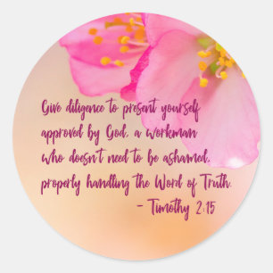 Sticker Rond Donner Diligence De Vous Présenter Chrétien