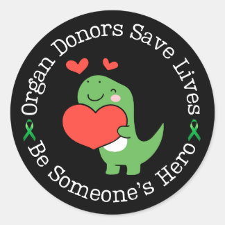 Sticker Rond Donneur héros Conscience du don d'organe