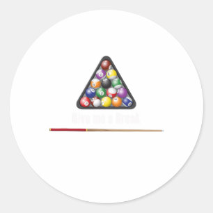 Sticker Rond Donnez-Moi Un Break Billiards Pool Snooker Huit Ll