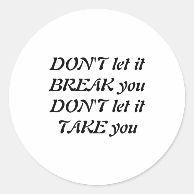 Sticker Rond Dont  (Devant)