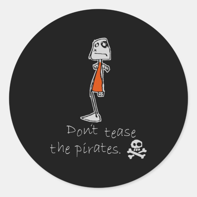 Sticker Rond Dont Tease The Rates  (Devant)