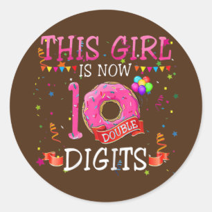 Sticker Rond Donut 10th