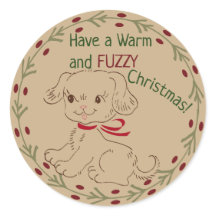 Doodle Chien Chaud et Fuzzy Noël
