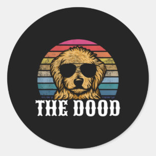 Sticker Rond Doodle d'or Le Dood Papa Maman