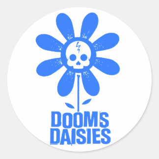 Sticker Rond Dooms Daisies