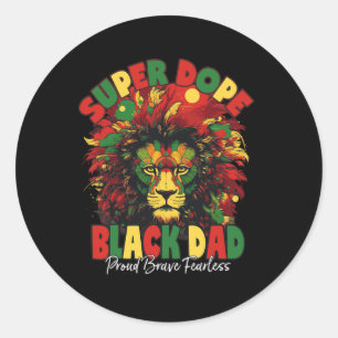 Sticker Rond Dope Black Papa Mois de l'histoire des Noirs