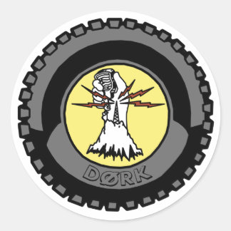 Sticker Rond DORK avec zéro