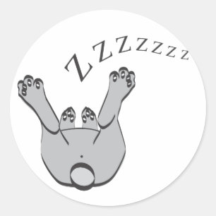 STICKER ROND DORMIR