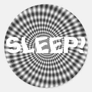 STICKER ROND DORMIR!