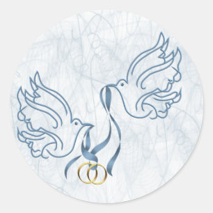 Sticker Rond Doses avec anneaux Mariages