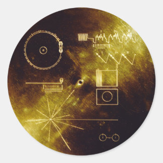 Sticker Rond Dossier d'or du Voyager