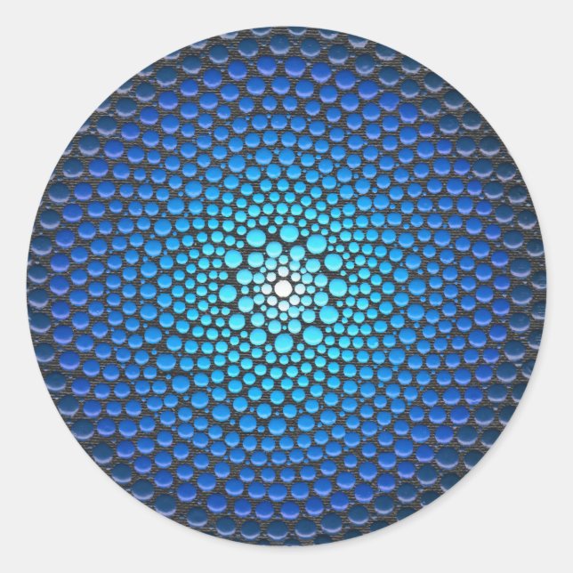 Sticker Rond Dot Acrylique Mandala (Devant)