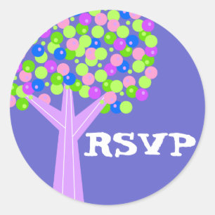 Sticker Rond Dotberry Tree RSVP