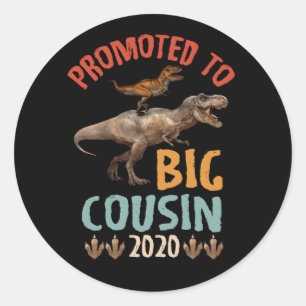 Sticker Rond Doted To Big Cousin 2022