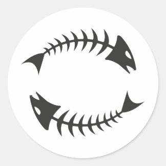 Sticker Rond Double Fischgräte