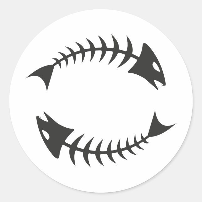 Sticker Rond Double Fischgräte (Devant)