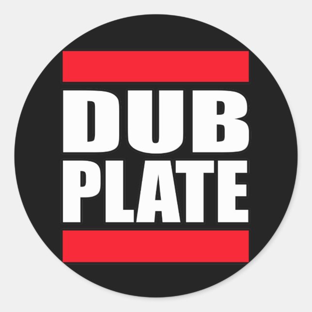 Sticker Rond Double plaque en plaque (Devant)