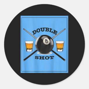 Sticker Rond Double prise 8 boule