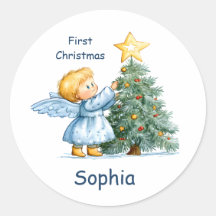 Douce Ange de Noël Personnalisable avec Amour