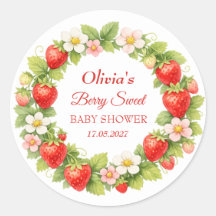 Douce Baby Shower aux Fraises Bébé Fille Garçon