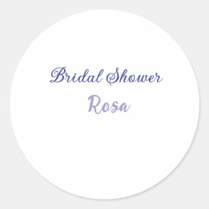 Sticker Rond Douce pluie de mariage violet ajouter nom date élé