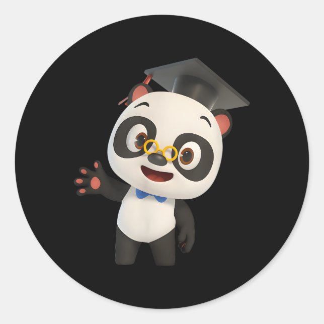 Sticker Rond Dr Panda Officiel (Devant)