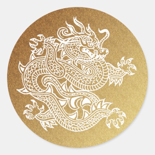 Sticker Rond dragon (Devant)