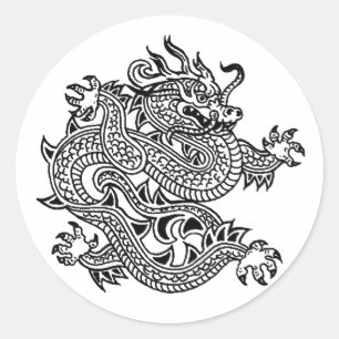 Sticker Rond dragon