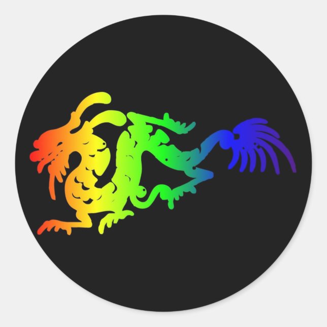 Sticker Rond Dragon (Devant)