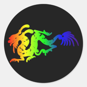 Sticker Rond Dragon