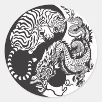 dragon and tiger yin yang