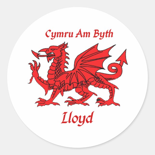 Sticker Rond Dragon de Lloyd Gallois (Devant)