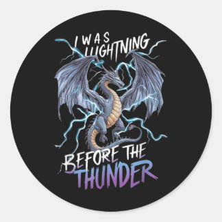 Sticker Rond Dragon Imaginaire Art Design