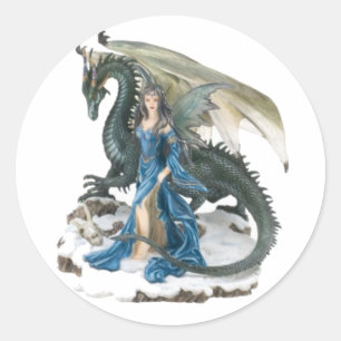 Sticker Rond Dragon Tamer