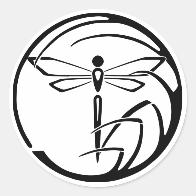 Sticker Rond Dragonfly vitruve (Devant)