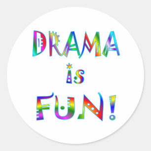 Sticker Rond Drame