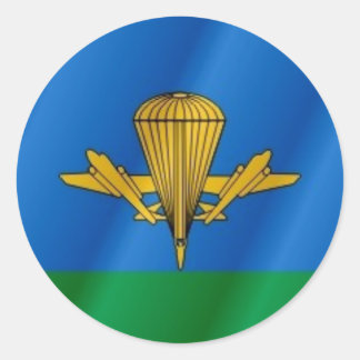 Sticker Rond Drapeau aérien russe