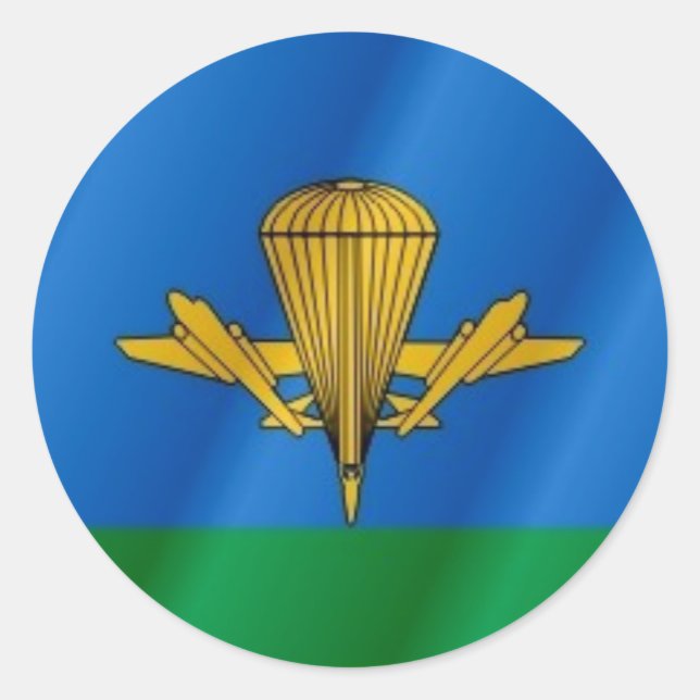 Sticker Rond Drapeau aérien russe (Devant)