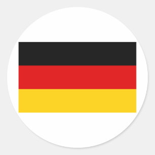 Sticker Rond Drapeau Allemagne