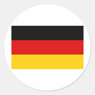 Sticker Rond Drapeau Allemagne